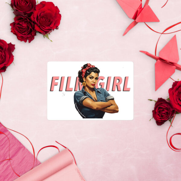 Film Crap Stickers: Film Girl White Background